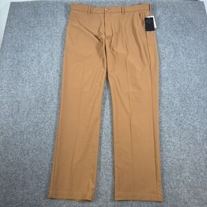 Callaway Pants Mens 36x32 Brown Opti-Dri Golf Performance Stretch‎ Waistband NEW